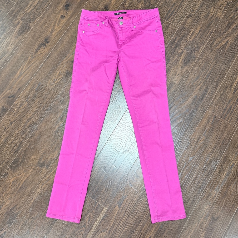 ROZ & ALI GRAPE FUCHSIA PURPLE PINK JEANS PANTS